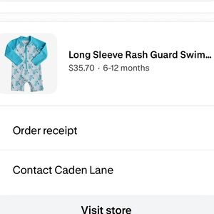 🐢🩵 VGUC Caden lane turtle swim romper for baby